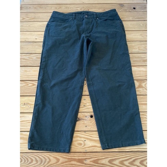 Lululemon Straight Leg Pants Size 36x26 Men’s Green - Picture 1 of 8